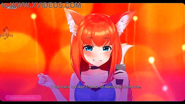 Foxy Redhead Catgirl Waifu Masturbates With Toys & Moans Loudly
