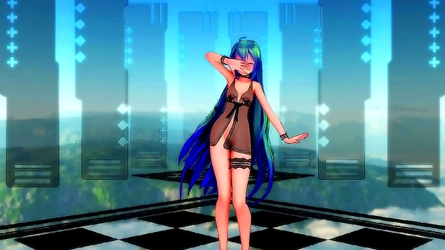 Hatsune Miku Dances Seductively While Teasing You With Her Hands