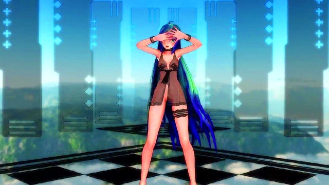 Hatsune Miku Dances Seductively While Teasing You With Her Hands
