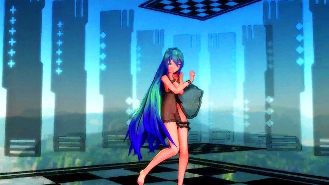 Hatsune Miku Dances Seductively While Teasing You With Her Hands