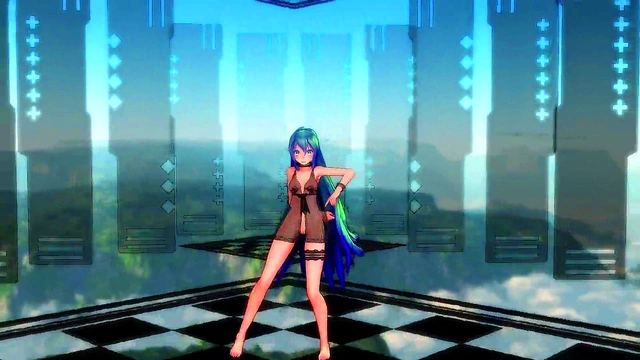 Hatsune Miku Dances Seductively While Teasing You With Her Hands