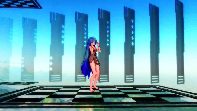 Hatsune Miku Dances Seductively While Teasing You With Her Hands