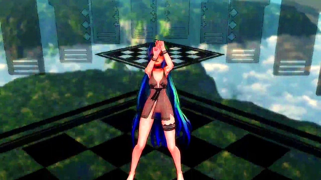 Hatsune Miku Dances Seductively While Teasing You With Her Hands