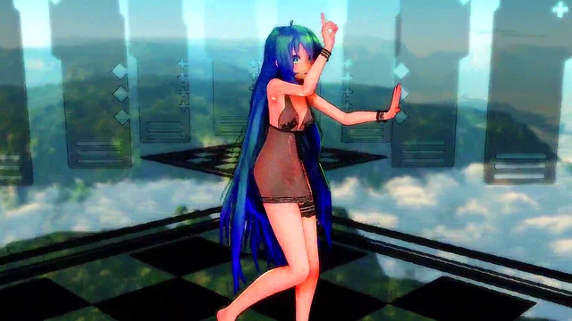 Hatsune Miku Dances Seductively While Teasing You With Her Hands