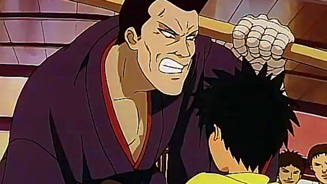 Indomitable Student Yahiko Myoujin Fights Samurai Action in Anime Rurouni Kenshin Latino