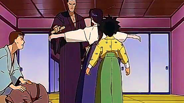 Indomitable Student Yahiko Myoujin Fights Samurai Action in Anime Rurouni Kenshin Latino