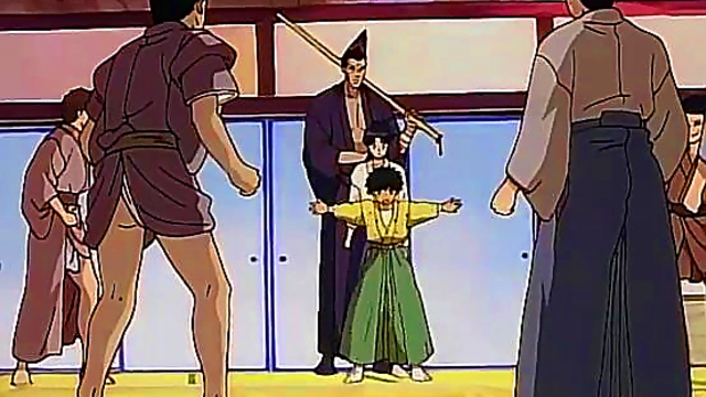 Indomitable Student Yahiko Myoujin Fights Samurai Action in Anime Rurouni Kenshin Latino