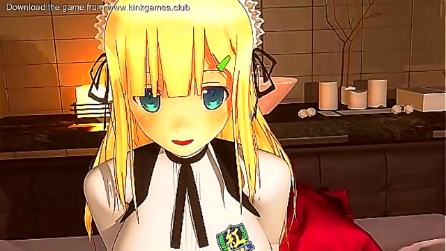 Busty Teen Hentai Maid Gives Amazing Blowjob Performance