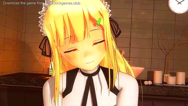 Busty Teen Hentai Maid Gives Amazing Blowjob Performance