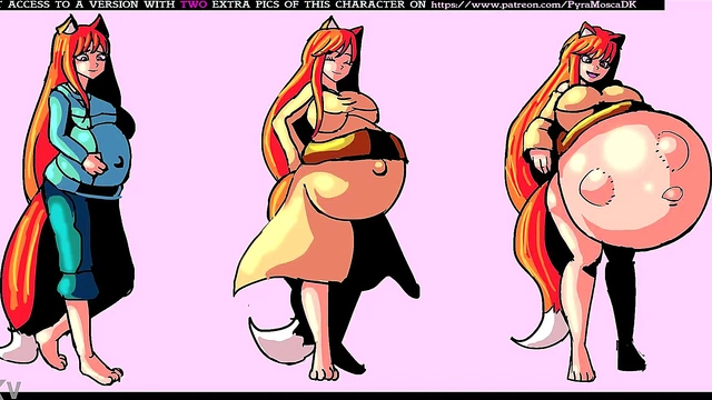 Pregnant Anime Babe Enjoys Belly Expansion Fantasies With Erotic Sequences