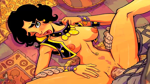 Hot Princess Jasmine Threesome With Big-Cock Genie For Mind-Blowing Orgasm