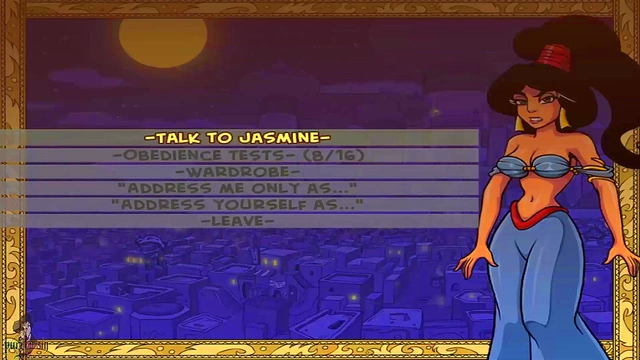 Hot Princess Jasmine Threesome With Big-Cock Genie For Mind-Blowing Orgasm