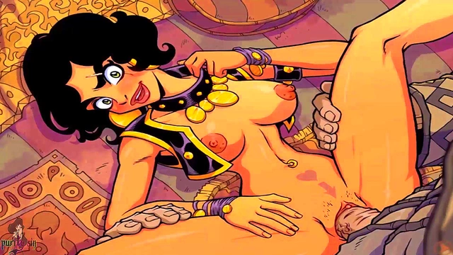 Hot Princess Jasmine Threesome With Big-Cock Genie For Mind-Blowing Orgasm