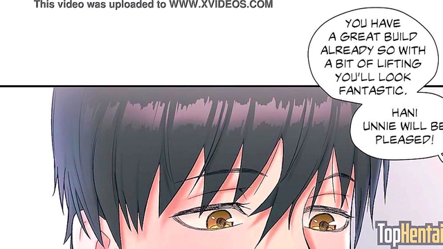 Horny Anime Girls Seduce During Yoga Class for naughty CFNM Fun