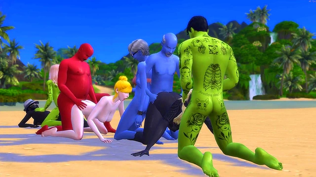 Stranded Island Orgy – Anime Couples Get Wild In 3D Hentai Action