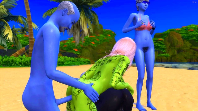Stranded Island Orgy – Anime Couples Get Wild In 3D Hentai Action