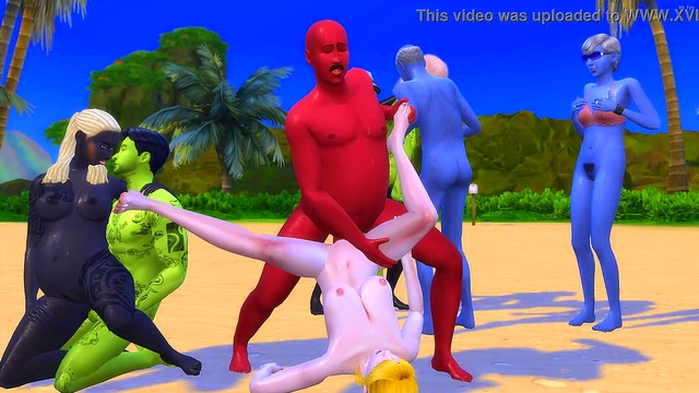 Stranded Island Orgy – Anime Couples Get Wild In 3D Hentai Action