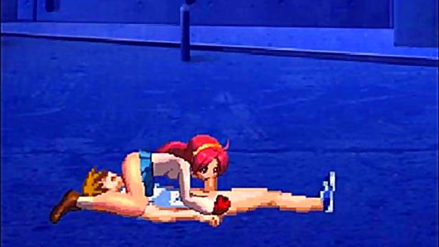 Athena Asamiya Battles Horizone in Japanese Hentai Mugen Match