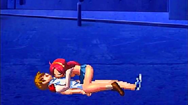 Athena Asamiya Battles Horizone in Japanese Hentai Mugen Match