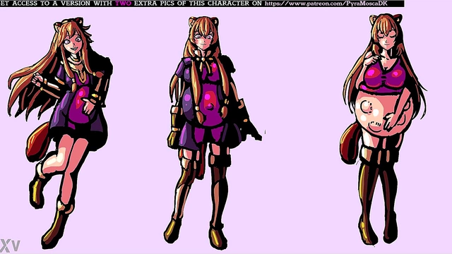 Pregnant Anime Babe Enjoys Belly Expansion Fantasies