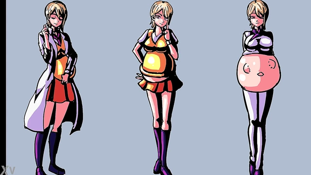 Pregnant Anime Babe Enjoys Belly Expansion Fantasies