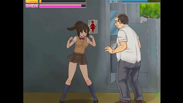 Horny Student Seduces Teacher in Naughty Hentai Game Scene