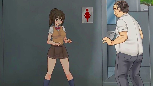 Horny Student Seduces Teacher in Naughty Hentai Game Scene