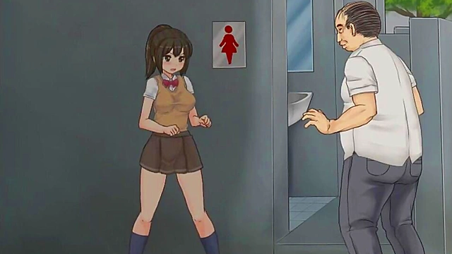 Horny Student Seduces Teacher in Naughty Hentai Game Scene