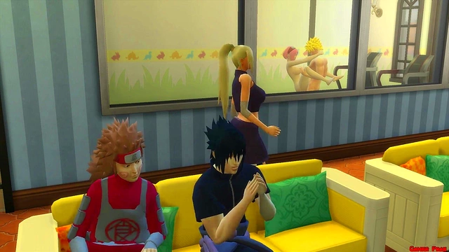 Naruto Fucks Sakura's Tight Ass While Her Cuckold Husband Watches