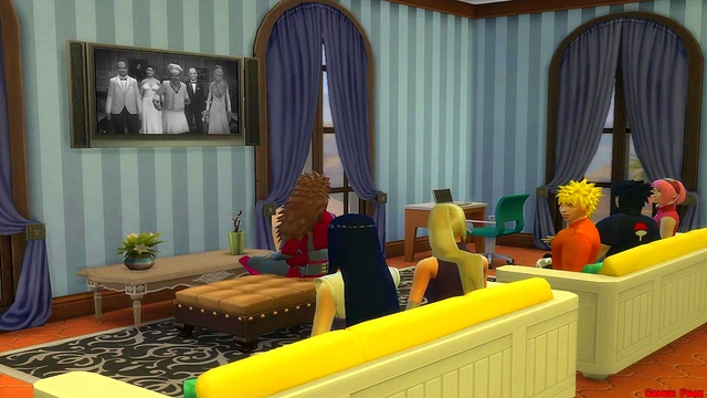 Naruto Fucks Sakura's Tight Ass While Her Cuckold Husband Watches