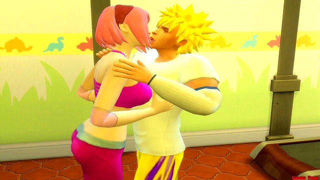 Naruto Fucks Sakura's Tight Ass While Her Cuckold Husband Watches