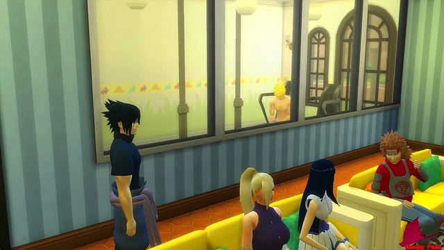 Naruto Fucks Sakura's Tight Ass While Her Cuckold Husband Watches