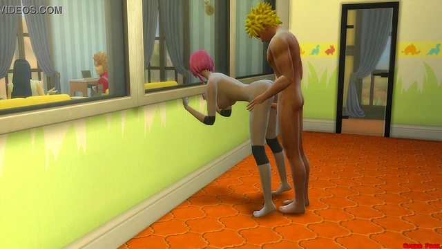 Naruto Fucks Sakura's Tight Ass While Her Cuckold Husband Watches