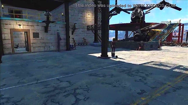 Hentai Anime Nudists Enjoy Outdoor Fun at Fallout 4 Boston State Prison