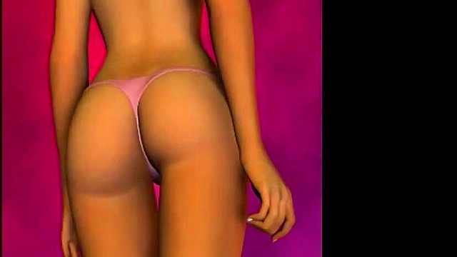 Hentai Babe Shows Off Virtual Pussy After Taking Off Panties