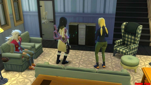 Tsunade cheats on Jiraiya with Young Stud in Intense Naruto Hentai Cuckold Scene