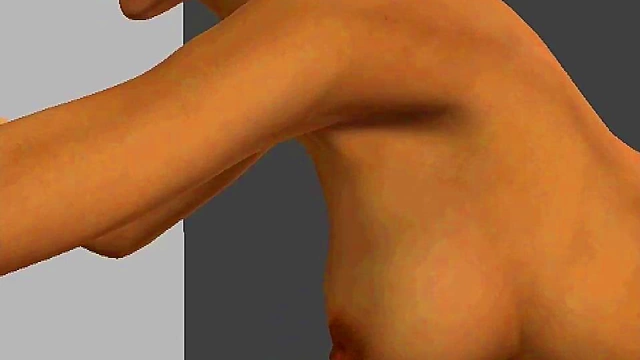 Tight Virtual Pussy Babe Teases in 3D Anime Panties