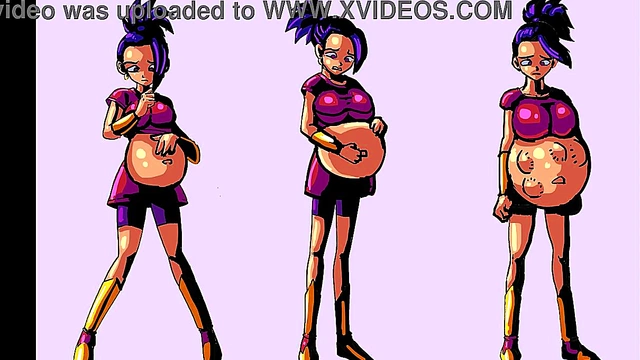 Pregnant Anime Babe Enjoys Belly Expansion & Inflation Delights