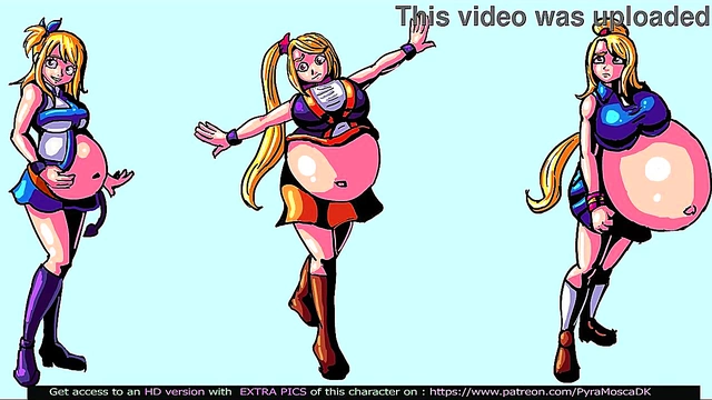 Pregnant Anime Babe Enjoys Belly Expansion & Inflation Delights