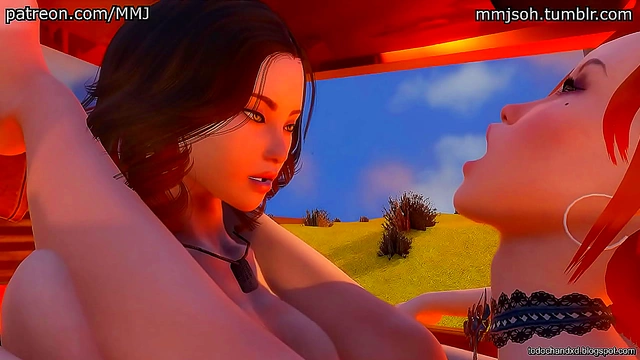 Rebel X Kat Gets Wild With Hands-On-The-Wheel Action In 3D Hentai Porn