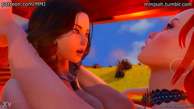 Rebel X Kat Gets Wild With Hands-On-The-Wheel Action In 3D Hentai Porn