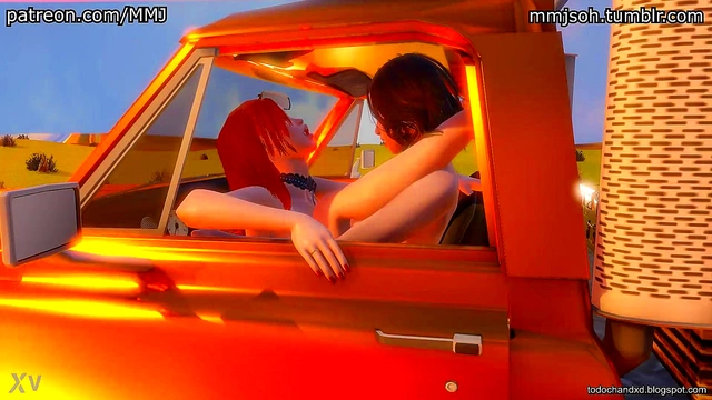 Rebel X Kat Gets Wild With Hands-On-The-Wheel Action In 3D Hentai Porn