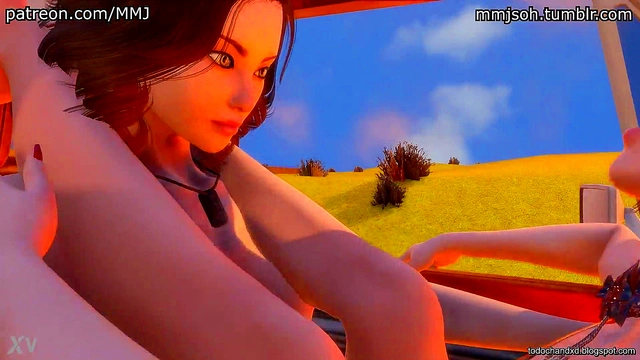 Rebel X Kat Gets Wild With Hands-On-The-Wheel Action In 3D Hentai Porn