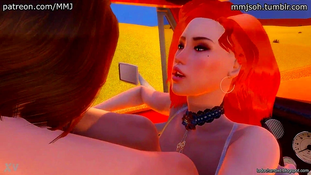 Rebel X Kat Gets Wild With Hands-On-The-Wheel Action In 3D Hentai Porn