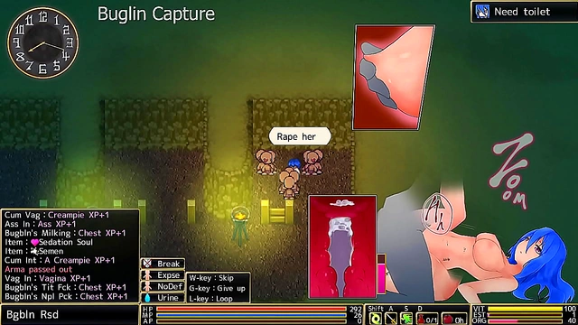 Hentai Game Romance Turns Into Hardcore Punishment for Defeated RYONA