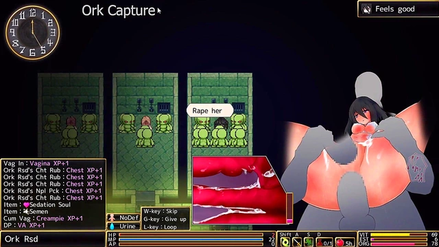 Hentai Game Romance Turns Into Hardcore Punishment for Defeated RYONA