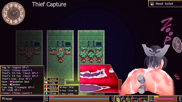 Hentai Game Romance Turns Into Hardcore Punishment for Defeated RYONA