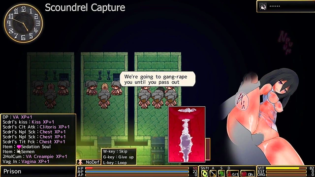 Hentai Game Romance Turns Into Hardcore Punishment for Defeated RYONA