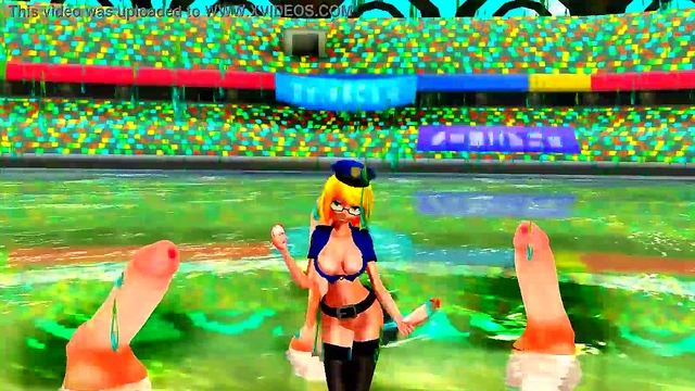 Two Futanari Dancers Seduce With Tails in Erotic Anime Dance Scene