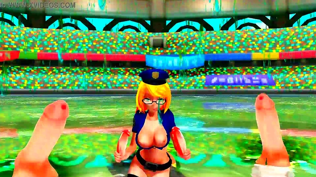 Two Futanari Dancers Seduce With Tails in Erotic Anime Dance Scene